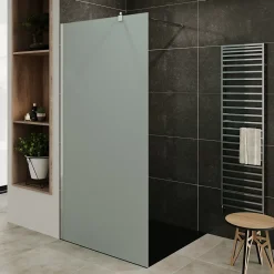 Saniverre Paroi de douche Italienne ROMA H.200 x 140 cm verre 10 mm opaque -* Paroi De Douche