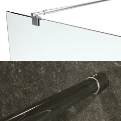 Saniverre Paroi de douche Italienne ROMA H.200 x 170 cm verre 10 mm opaque -* Paroi De Douche