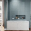 Paroi De Douche Pliante 130x130cm SIRHONA Porte de douche , Pare Baignoire 3 volets* Pare-Baignoire