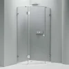 Bernstein Paroi de douche sans cadre pentagonale en verre véritable NANO EX415 - 90x90x195cm