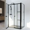 Cuisibane Paroi de douche verrière d'angle pivotante ATELIA double battant 120 cm x 80 cm