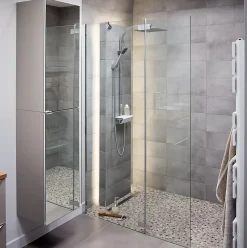 Cooke & Lewis Paroi de douche walk in et volet Zilia transparent 80 + 45 cm* Paroi De Douche