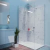Cuisibane Paroi de douche 110x200 cm fixe CALYPSO - Verre 8 mm anticalcaire