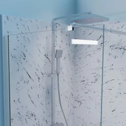 Cuisibane Paroi de douche 110x200 cm fixe CALYPSO - Verre 8 mm anticalcaire