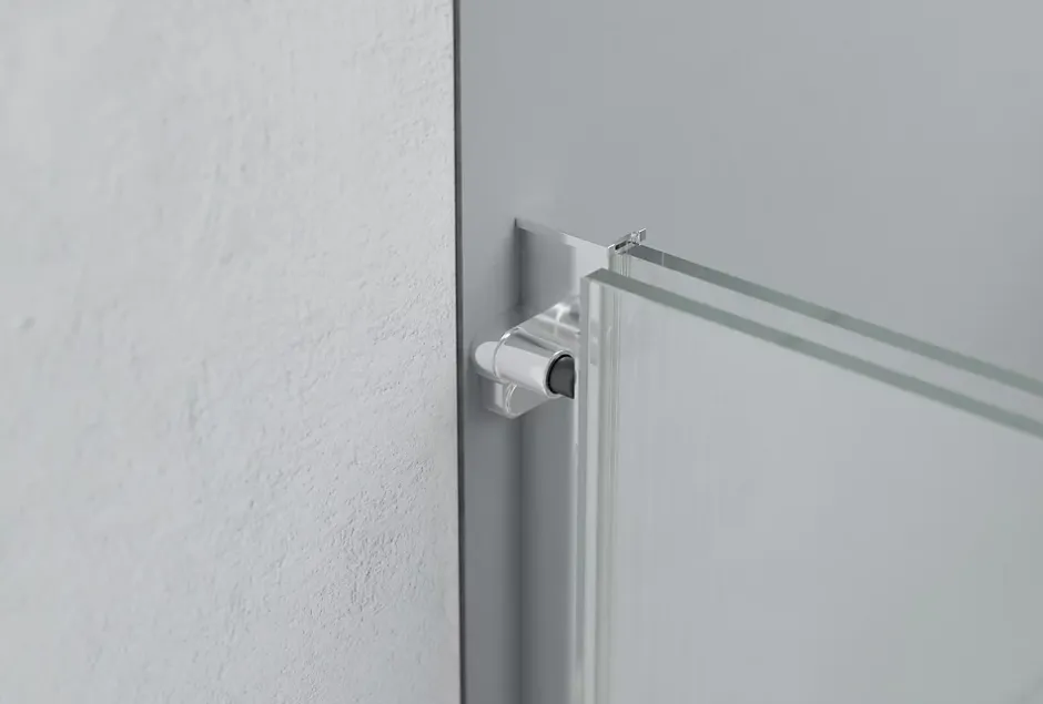 Paroi de douche 195x140cm en verre claire 8mm, Cabine de douche porte coulissante - NT101* Paroi De Douche