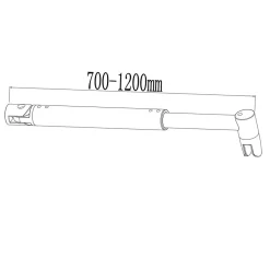 paroi de douche 100x200cm,Paroi douche italienne industrielle,avec une barre de fixation extensible ronde,Conception et intimité