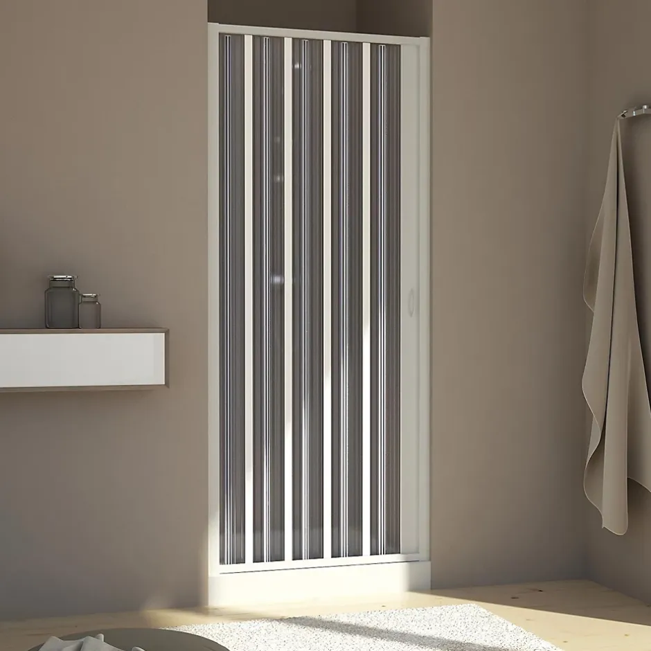 Forte Paroi douche 60 CM H185 en Plastique pvc modèle Aura avec l'ouverture latérale