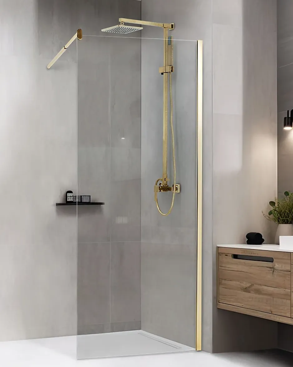 Parois de douche AHAUS 80 x 190 cm Doré