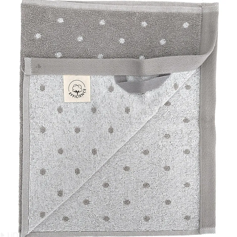 Linnea Parure de bain 7 pièces collection EFFICIENT DOTS gris lunar