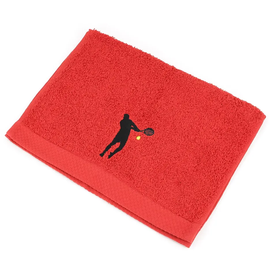 Linnea Parure de bain 8 pièces coton 550g/m2 PURE TENNIS Rouge