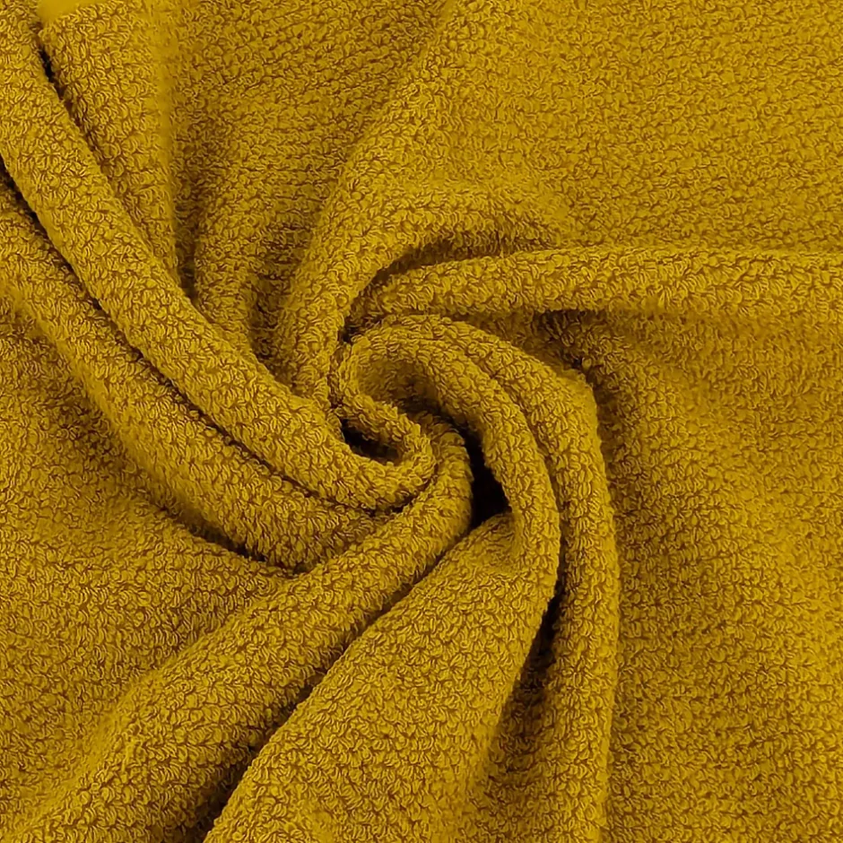 Linnea Parure de bain 7 pièces INTENSE à bordures blanches couleur jaune* Serviette De Bain