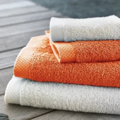Linnea Parure de bain 6 pièces PURE Orange Butane 550g/m2* Serviette De Bain