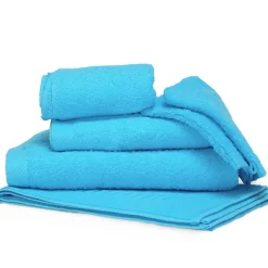 Linnea Parure de bain 6 pièces PURE Bleu Océan 550g/m2