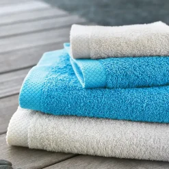 Linnea Parure de bain 6 pièces PURE Bleu Océan 550g/m2