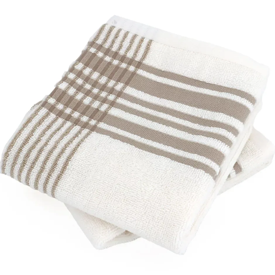 Linnea Parure de bain 6 pièces RIBBON beige* Serviette De Bain