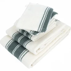 Linnea Parure de bain 6 pièces RIBBON II vert* Serviette De Bain