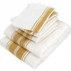Linnea Parure de bain 6 pièces RIBBON II jaune
