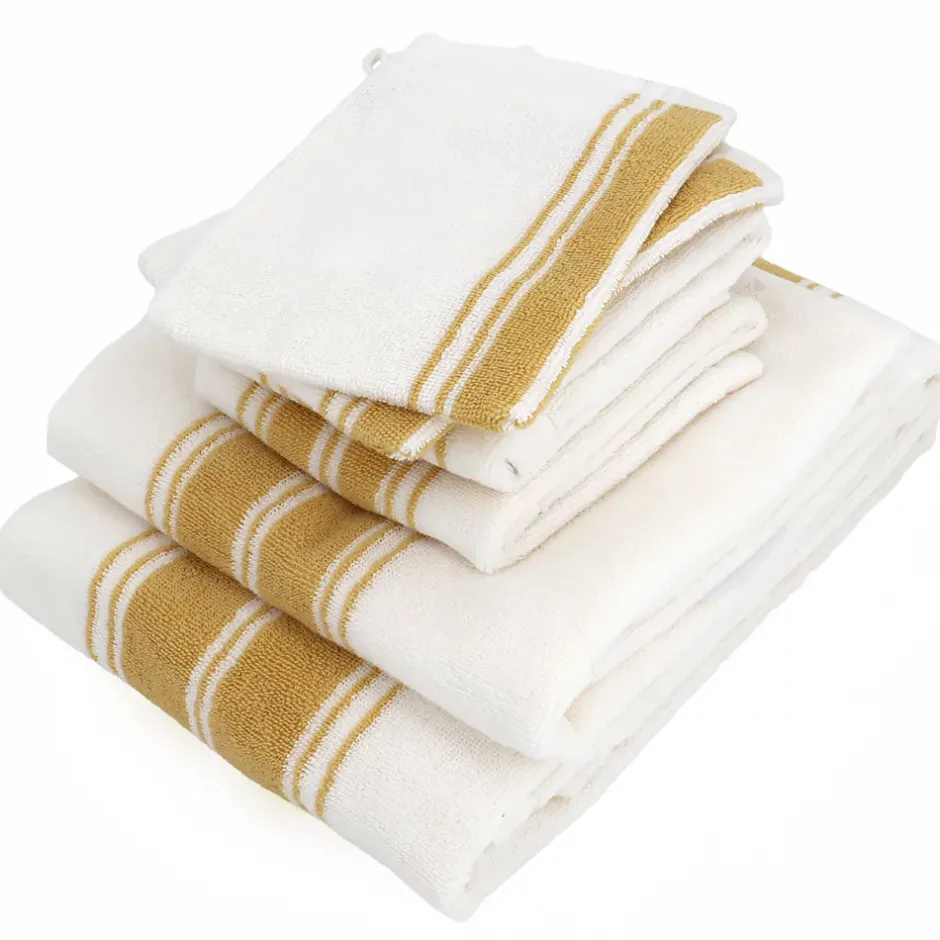 Linnea Parure de bain 6 pièces RIBBON II jaune
