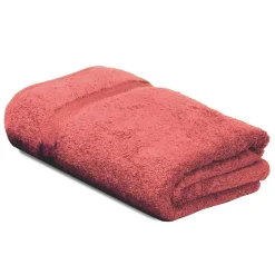 Linnea Parure de bain 7 pièces ROYAL CRESENT Rouge Terre Cuite 650g/m2