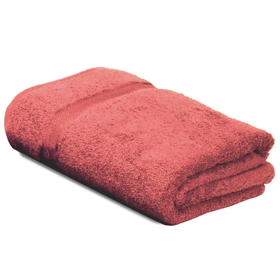 Linnea Parure de bain 7 pièces ROYAL CRESENT Rouge Terre Cuite 650g/m2