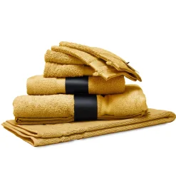 Linnea Parure de bain 7 pièces ROYAL CRESENT Jaune Quartz 650g/m2