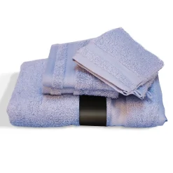 Linnea Parure de bain 5 pièces ROYAL CRESENT Bleu Lavande 650g/m2* Serviette De Bain
