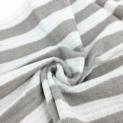 Linnea Parure de bain coton collection EFFICIENCE STRIPES 7 pièces gris lunar