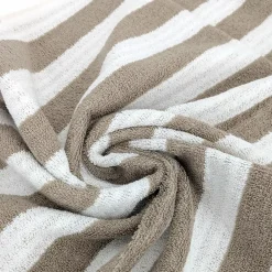 Linnea Parure de bain coton EFFICIENCE STRIPES 7 pièces marron roble* Serviette De Bain