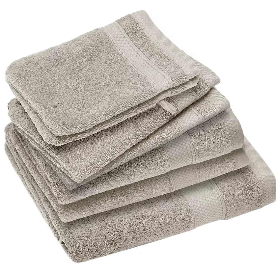 Linnea Parure de bain coton 550g/m2 NAÏA par lot de 7 beige Lin* Serviette De Bain