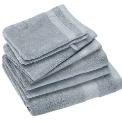 Linnea Parure de bain coton 550g/m2 NAÏA par lot de 7 bleu Glacier* Serviette De Bain