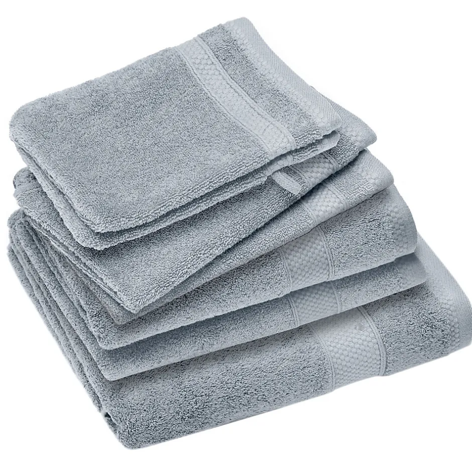 Linnea Parure de bain coton 550g/m2 NAÏA par lot de 7 bleu Glacier* Serviette De Bain