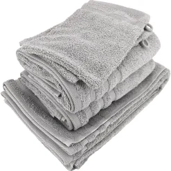 Linnea Parure de bain EFFICIENCE PURE gris Lunar 5 pièces