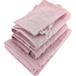 Linnea Parure de bain EFFICIENCE PURE rose Flamingo 5 pièces