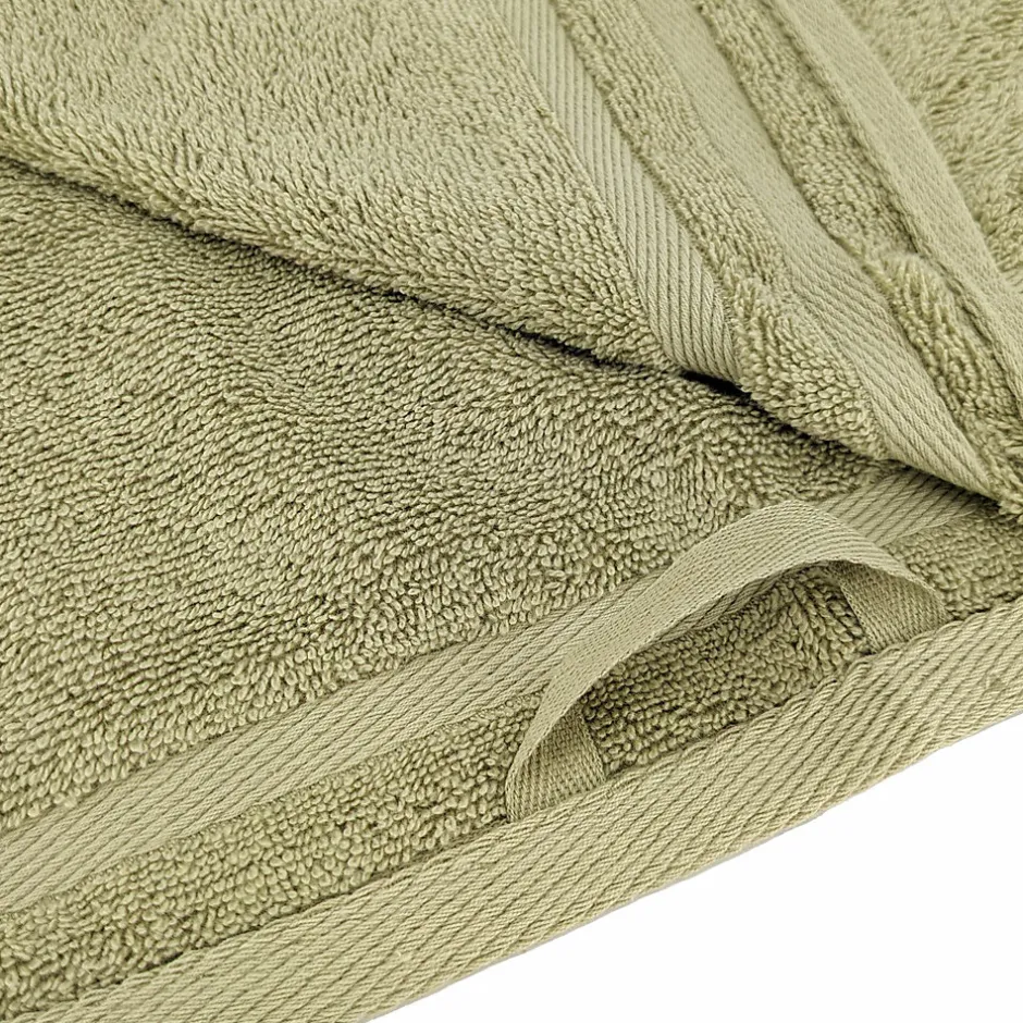 Linnea Parure de bain EFFICIENCE PURE vert Olive 7 pièces