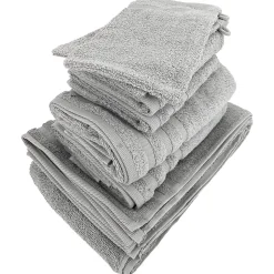 Linnea Parure de bain EFFICIENCE PURE gris Lunar 7 pièces* Serviette De Bain