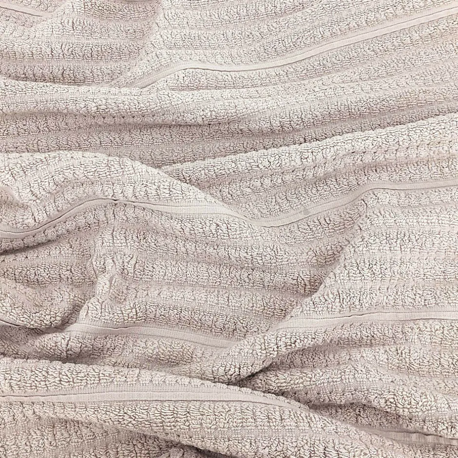 Linnea Parure de bain en fils retors pur coton collection SWELL 7 pièces beige