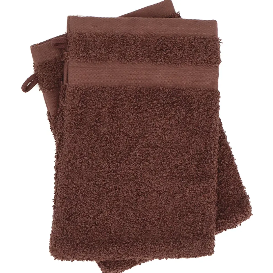 Linnea Parure de bain LUXOR 6 pièces marron* Serviette De Bain