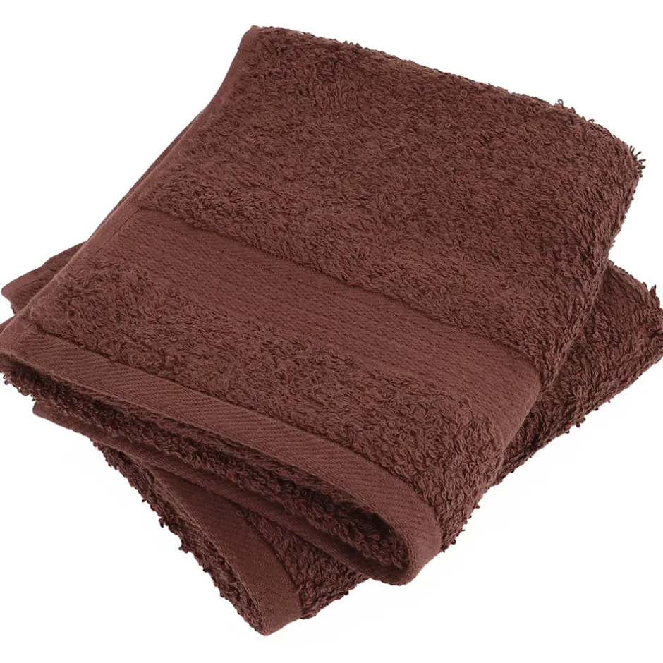 Linnea Parure de bain LUXOR 6 pièces marron* Serviette De Bain