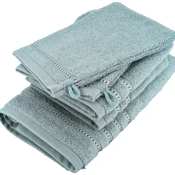 Linnea Parure de bain par 4 coton 500 g/m² CHARM bleu Olympique* Serviette De Bain