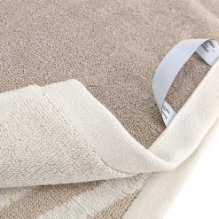 Linnea Parure de bain par 7 ZEBRA SOFT uni bord zèbre beige* Serviette De Bain
