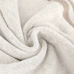 Linnea Parure de bain par 7 ZEBRA SOFT uni bord zèbre beige* Serviette De Bain