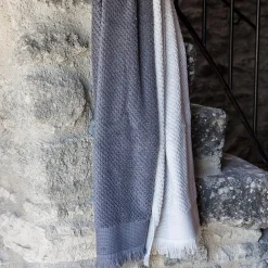 Linnea Parure de bain TETHYS 5 pièces micro-coton blanc Perle* Serviette De Bain