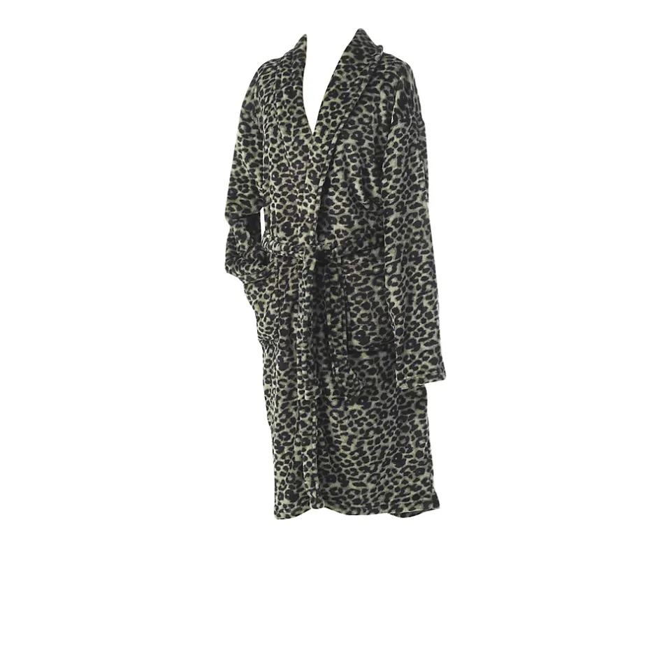 Eden Peignoir Col Chale Collection Leopard