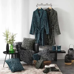 Eden Peignoir Col Chale Collection Leopard