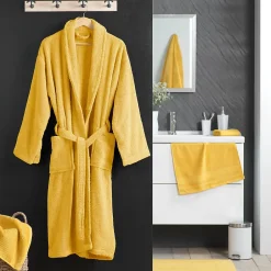 Eden Peignoir Col Chale Tendresse mimosa* Serviette De Toilette