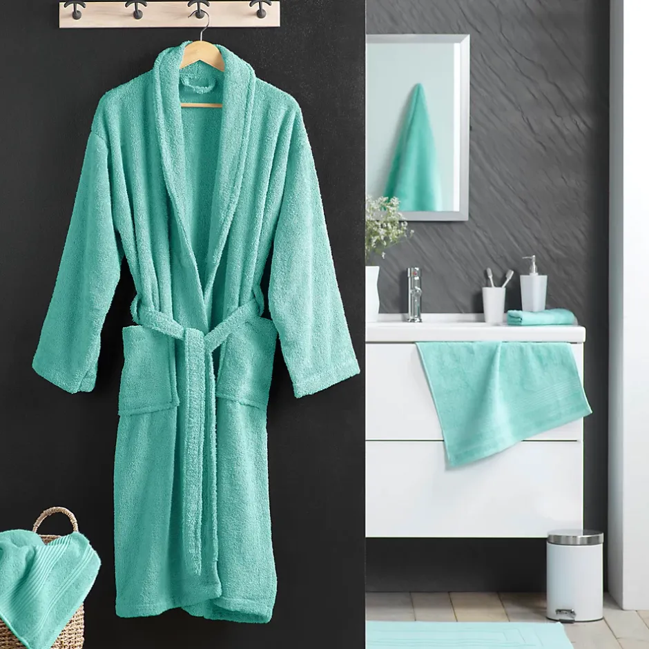 Eden Peignoir Col Chale Tendresse vert celadon* Serviette De Toilette