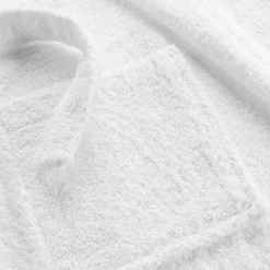 Douceur D'Intérieur Peignoir Mixte Éponge Col Châle Uni - Tendresse 500 g,m² - Blanc