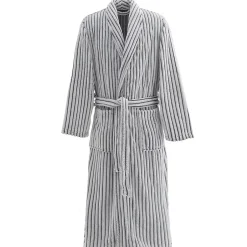 Sensei Maison Peignoir polaire homme femme côtelé extra doux Blanc/Anthracite M KASH* Peignoir De Bain
