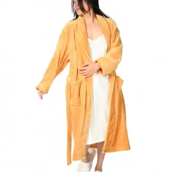 Sensei Maison Peignoir polaire mixte chaud & doux Caramel XL KOMO* Peignoir De Bain