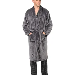 Sensei Maison Peignoir polaire mixte chaud & doux Silver Grey S KOMO* Peignoir De Bain